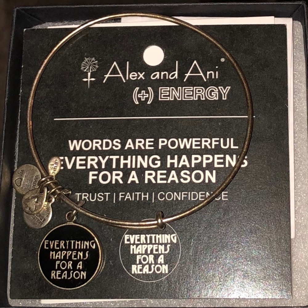 Alex&Ani everything happens for a reason bangle